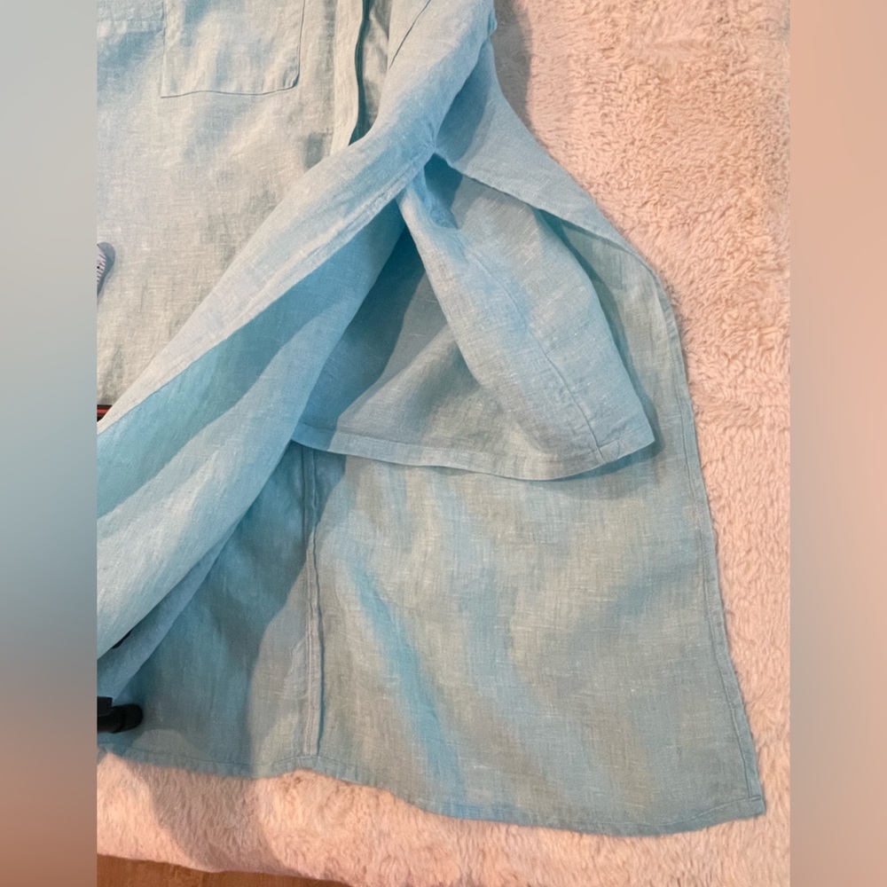 chico’s size 1 (Med/8) sleeveless baby blue tunic - Picture 8 of 8